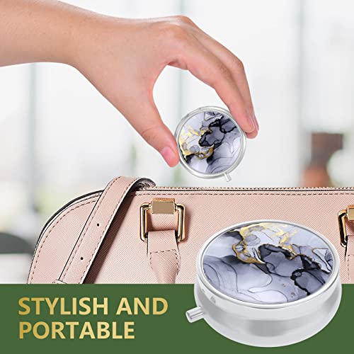 Image of Pill Box, Small Pill Case for Purse & Pocket, Travel Medicine Organizer | Cute Travel Medicine Organizer, Portable Medicine Container Holder to Hold Vitamins, Medication, Fish Oil & Supplement