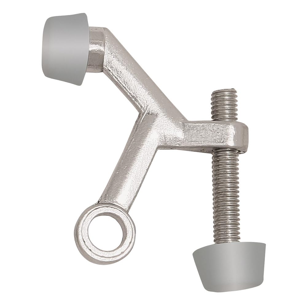 Design House 10-Pack Hinge Pin Door Stops – Satin Nickel Finish, Adjustable 85-125°, Fits 1/4" To 5/16" Hinge Pins