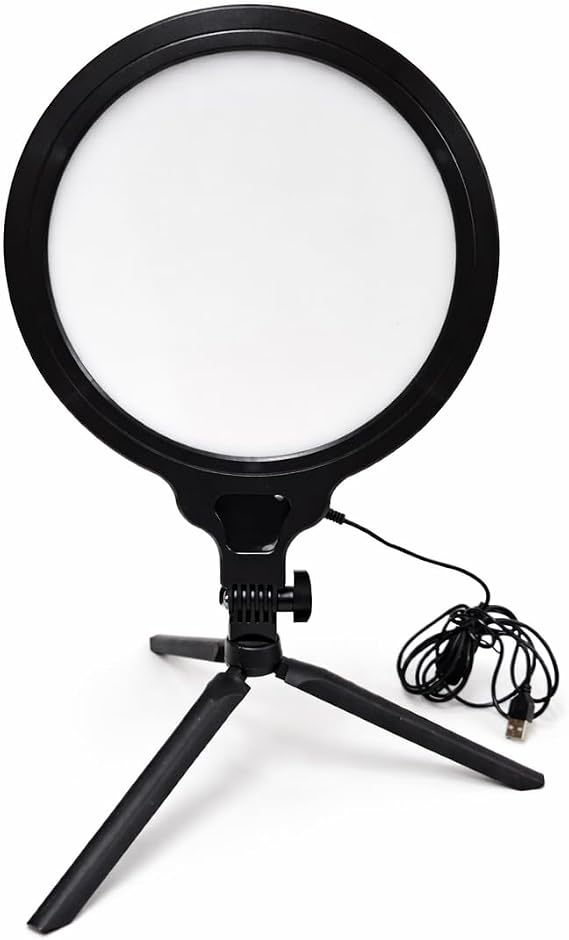 Coverzone Halka Işık 8.4 inç (21.5cm) 180cm Kablolu Stüdyo Işığı Ürün ve Görsel Fotoğraflama Işığı Fotoğraf Makinesi Kamera Youtuber Twich Ring Light Yayıncı Işığı (HP260 8.4inç Siyah)