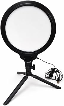 Coverzone Halka Işık 8.4 inç (21.5cm) 180cm Kablolu Stüdyo Işığı Ürün ve Görsel Fotoğraflama Işığı Fotoğraf Makinesi Kamera Youtuber Twich Ring Light Yayıncı Işığı (HP260 8.4inç Siyah)