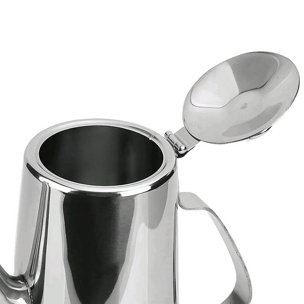 Edelstahl-Teekanne mit Deckel for Wasser, Tee, Limonade, Milchaufbewahrung, 2 l
