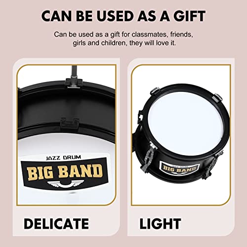 Eringogo Musical Toys Jazz Drum Set For Kids- 9 Piece Toddler Drum Kit Kids Drum Set Toy Drum Set Rock Jazz Drum Kit Percussion Instruments Playing Rhythm Beat Toy (Black) Kids Drum Sets #TOP5
