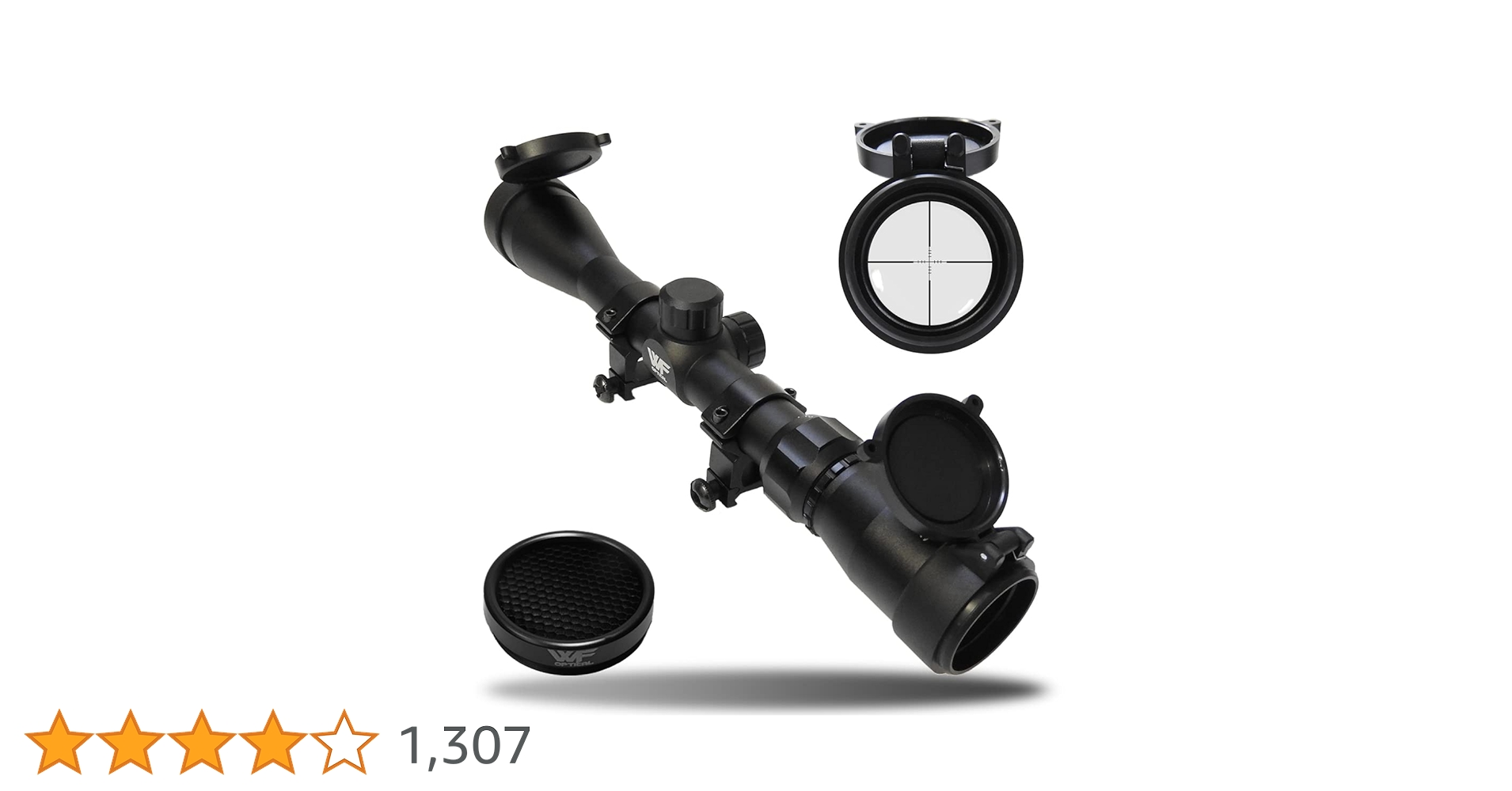 ライフルスコープ 3-9ｘ40mm /3~9倍ズーム 国内狩猟、実銃対応 Amazon | WF Optical ライフルスコープ 3-9x40mm マウント