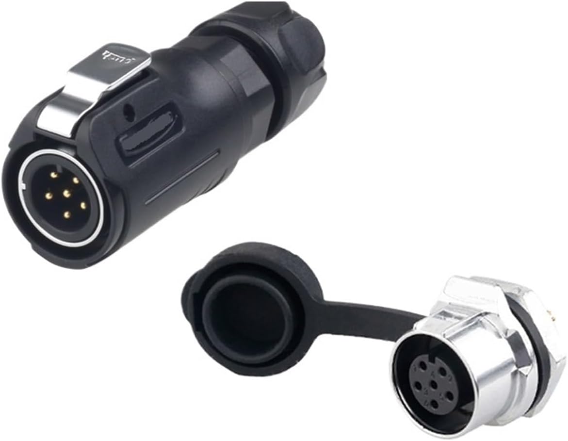 Single hole formal LP-12 quick single hole connector semi-metal 2 3 4 5 6 7 8 core waterproof aviation(7 core)