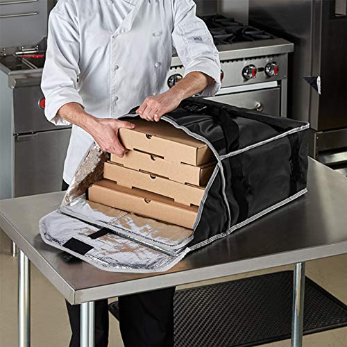 Cherrboll Insulated Pizza Delivery Bag Commercial Food Warmer Carrier Bag 22" By 22" By 11" Holds 5-20" Large Pizza Boxes Or Trays #TOP6