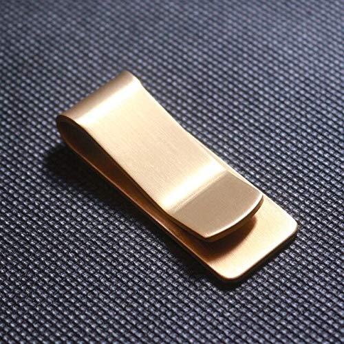 3nh Pack of 1 Money Clips for Women (Color : Gold, Size: Standard Size, Material: Metal)-image-40