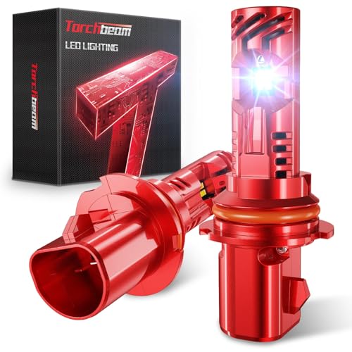 Image of Torchbeam 2026 Upgrade 90 04 HB 1 LED Bulbs, 65000LM, 6500K Cool White, 12X Brighter, Plug and Play, 1:1 Halogen Size, Pack of 2