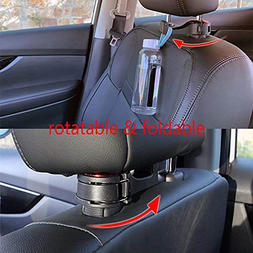 MACHSWON Adjustable Car Seat Headrest Hooks (2 PCS, Red/Blue) - Foldable Auto Phone Holder & Bags Hanger by MACHSWON - Image 3