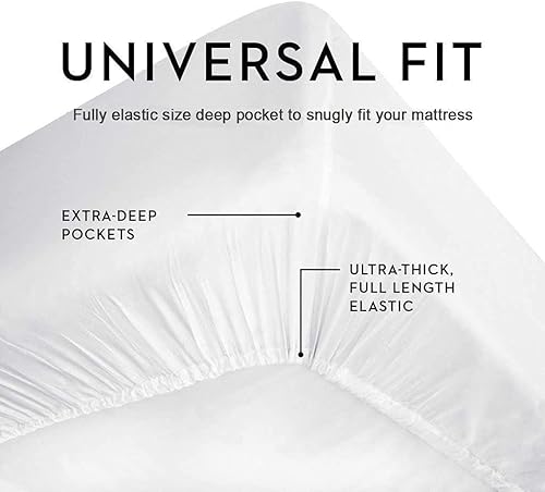 Miniatura 8 de Juego de 2 fundas de almohada tamaño King de 1000 hilos, juego de fundas de almohada 100% algodón egipcio, tejido de satén de lujo de 2 piezas