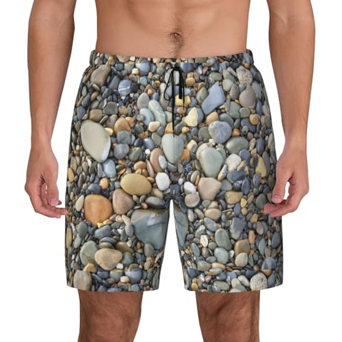 Short de bain homme motif pierres respirant léger de Pretty Stones