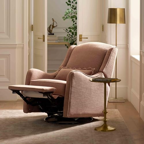 Sillón reclinable estructura madera color rosa miniatura 3