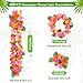 Hawaiian Leis for Luau Party, 48PCS Tropical Flower Lei for Summer Beach Birthday Themed Party, Hawaiian Party Supplies Decorations, Necklace Bracelet Headband Flowers Leis