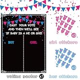 MISS FANTASY Gender Reveal Decorations - 54 Voting Gender Reveal Games Gender Reveal Ideas Boy or Girl Games Party Supplies for Gender Reveal Voting Use Gender Reveal Decor