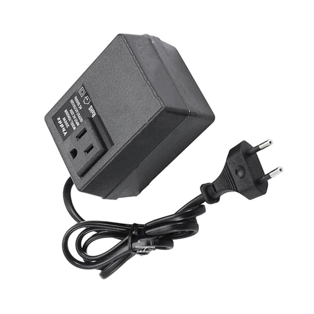 Transformateur de tension - 220 V vers 110 V - 200 W - Adaptateur secteur vers le bas - Convertisseur de courant monophasé - Adaptateur de courant de voyage - Convertisseur de tension UE vers