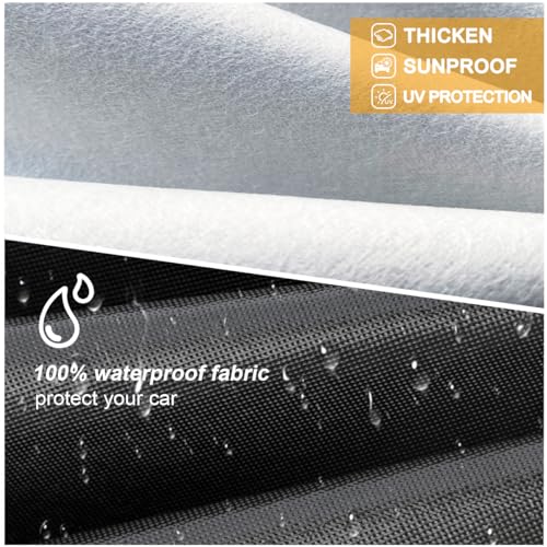 Image of Multilayers Truck Cover Waterproof All Weather, Heavy Duty Outdoor Pickup Car Cover, Rain Snow Sun Uv Protection, Fit Ford F150, Chevy Silverado, Dodge Ram 1500 etc, L-230 x 79 x 69 inch