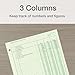 Adams Columnar Analysis Pad, 3 Column, 8 1/2 X 11, Single Page Format, 50 Sheets/pad (ACP85113)