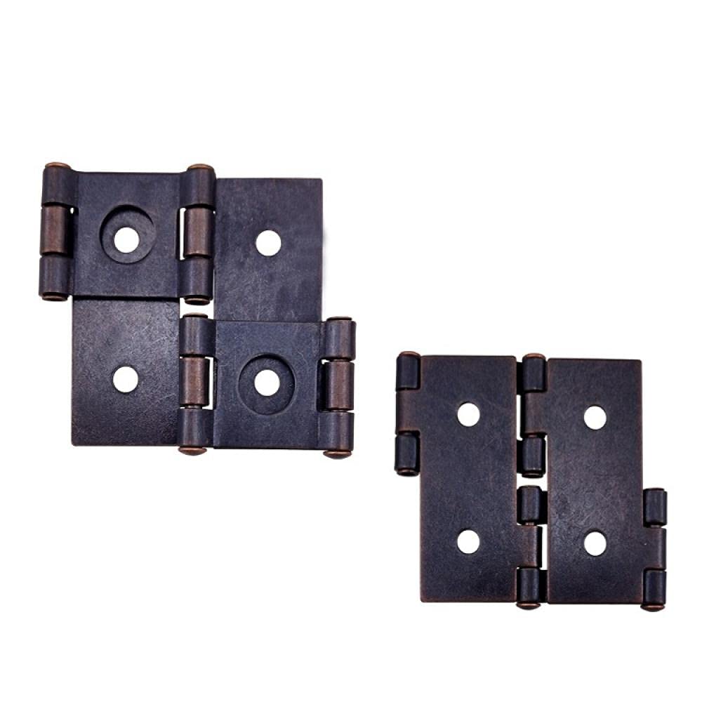 Sybnikolf One Color Door Hinges 10Pcs Double Sided Double Axis 360 Degree Screen Hinge Green Ancient