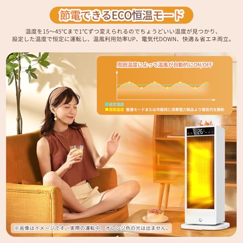 LUHME セラミックヒーター HP2228Y の商品画像 4