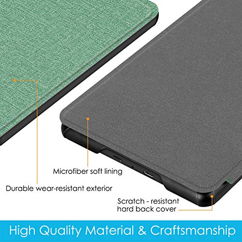 Image of Fintie Slimshell Case for 6 inch Kindle Paperwhite (10th Generation, 2018 Release) - Premium Lightweight PU Leather Cover with Auto Sleep /Wake for Amazon Kindle Paperwhite E-Reader, Sage