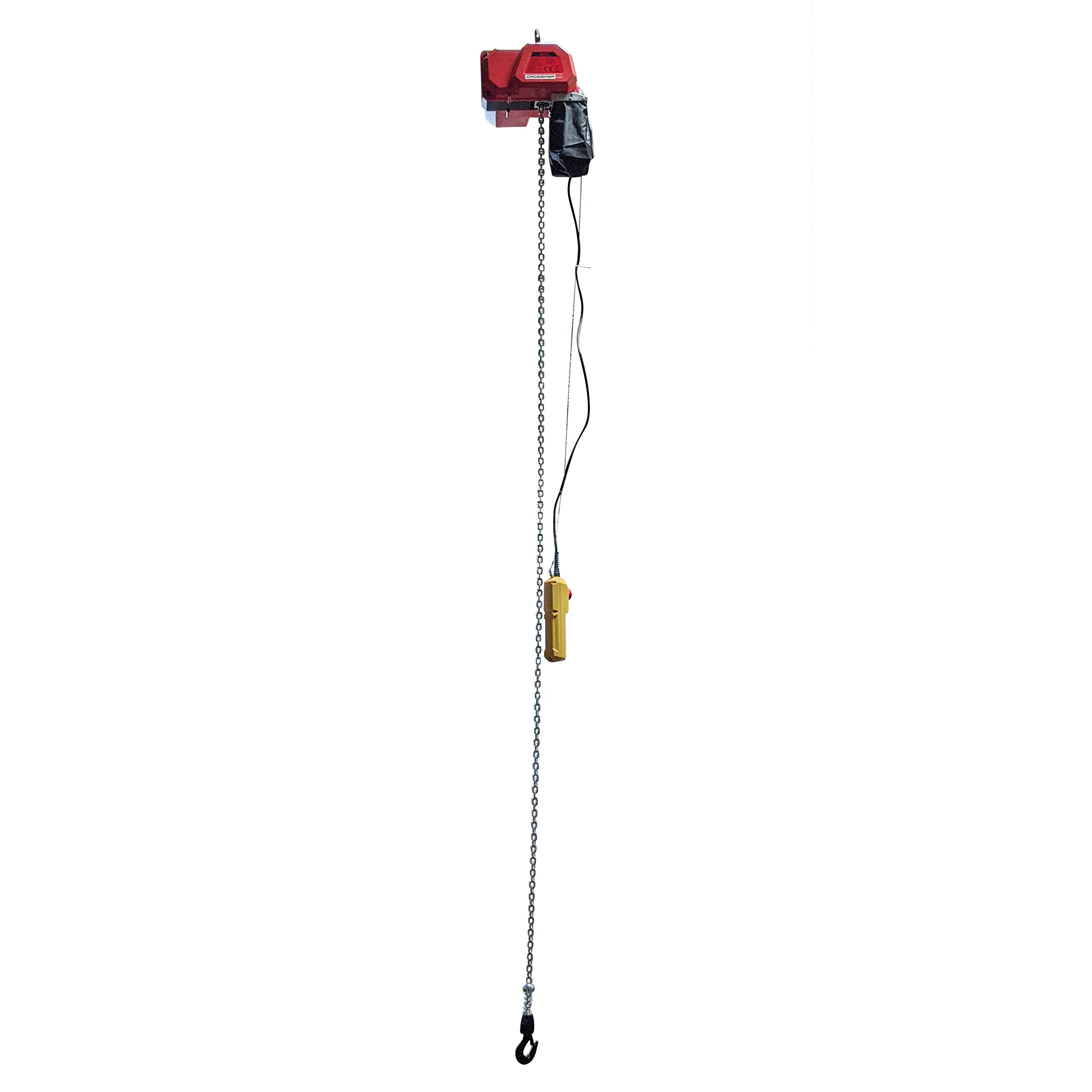 Paranco elettrico a catena, 300 kg, con catena in acciaio da 3 metri, 230 V