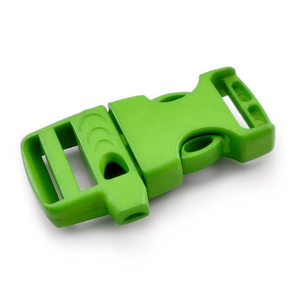 Ganzoo Lot De 3 Fermoirs à Clic Plastique 3/4 Avec Sifflet - Paracorde Bracelets, Noir