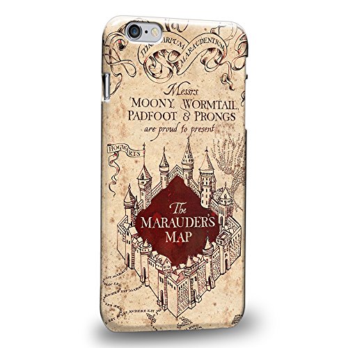 Case88 Premium Designs Harry Potter & Hogwarts Collections Marauder's Map Protective Snap-on Hard Back Case Cover for Apple iPhone 6 Plus 5.5