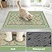 40x30 inches Cat Litter Mat Non-Slip Bottom Litter Box Mat Urine-Proof Soft Litter Mat for Cats Waterproof Pads Protects Floors Cat Mat for Litter Box