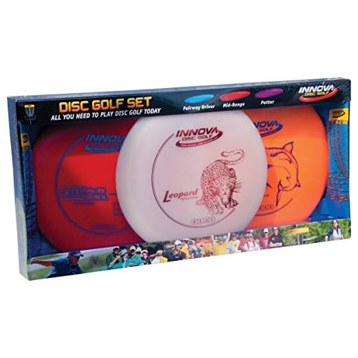 Innova Disc Golf Set – Driver, Mid-Range & Putter, Comfortable DX Plastic, Colors May Vary (3 Pack)