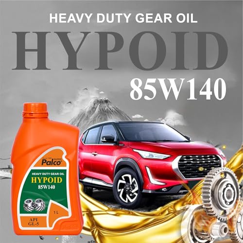 Image of PALCO Hypoid 85W140 Heavy Duty Gear Oil 1 Litre (Pack of 1), API GL-5 Gear Oil for Car and Commercial Vehicles, Manual Gearbox & Axles, High Load Protection & Smooth Shifting