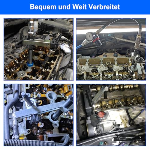 RUIZHI Wechselwerkzeug für Ventilfedern und Dichtungen - Kompatibel mit Mercedes-Benz, BMW, Audi - Ohne Zylinderkopf-Demontage - Inkl. Ventildichtungssatz