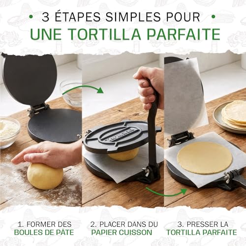 Tortillada - Presse à tortillas + E-Book de 50 recettes (16 cm) – vue 5