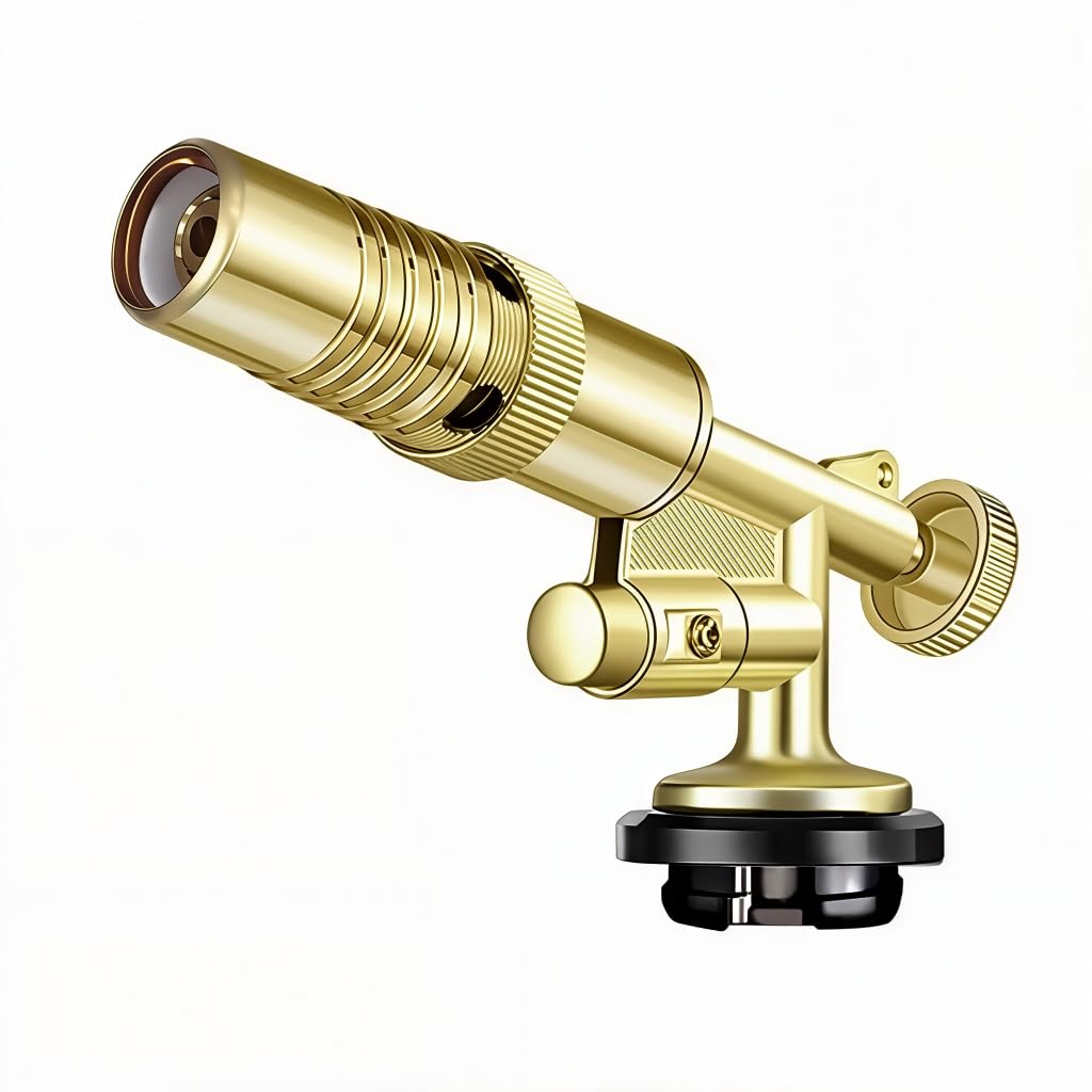 HASTHIP® Butane Gas Torch, Metal Flame Thrower for Soldering, Brazing, Heating & DIY Work, Adjustable Butane Torch Head, Not Contain Gas-picture-10