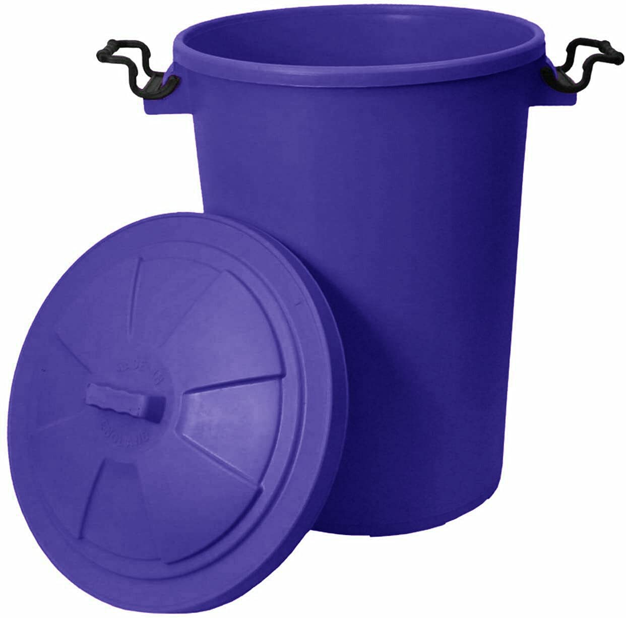 JMS we create smile 50L,80L Plastic Dustbin - Outdoor - Horses - Recycle - Waste - Rubbish Sale (Purple, 50 Litre)