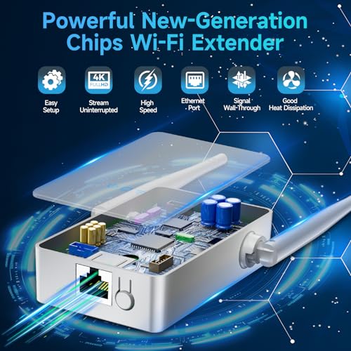 image for AERVY 2026 WiFi Extender Signal Booster, New Gen Internet Booster for 
