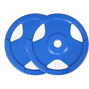 Flexibility Weight Plate Fits Olympic Barbell Standard 2 Inch Hole Home Gym Weights Hand Bumper Plate for Bodybuilding Fitness Home Sports Balance
