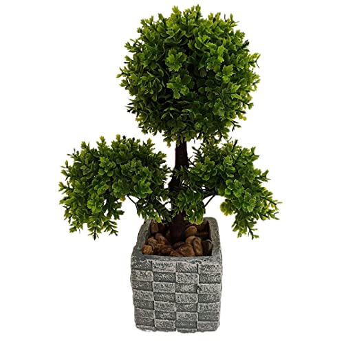 Planta Bonsai Artificial decoração com vaso para Sala Quarto Escritorio home office (Vitta 2)