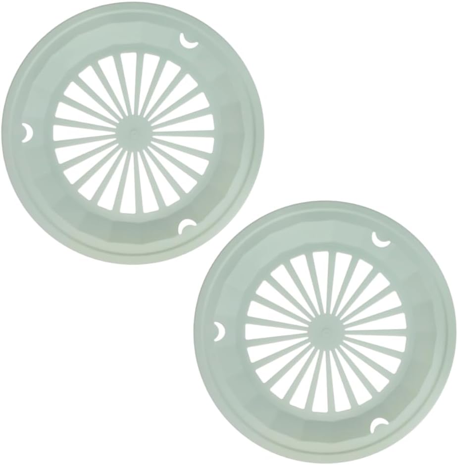 Cooking Concepts Bright Colored Plastic Paper Plate Holders for 9 Inch Paper Plates, 8 Piece Set (Mint)