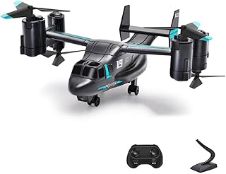 SZITW RC Helicopter Drone 4CH Sky Double Mode RC Plane HD Shoots RC Glider Six Axis Gyroscope RC Aircraft LED Light RC Fighter Prepare One-Button Takeoff/Fall RC Airplane for Beginners Flying Toys