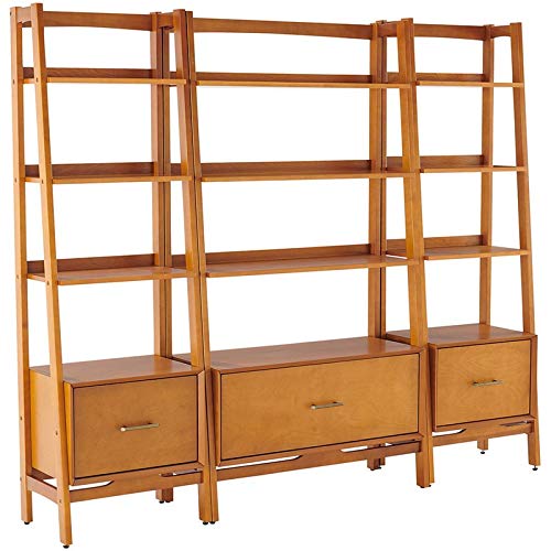 Crosley Furniture Landon 3-Piece Etagere Bookcase Set, Acorn #TOP28