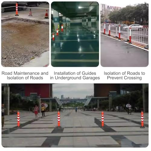 Bornes de sécurité amovibles en acier renforcé pour zone trafic - 3