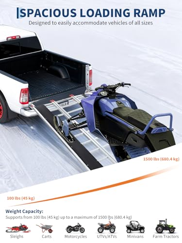 Rampa Plegable de Aluminio 85" x 54" Carga 1500 lb miniatura 2