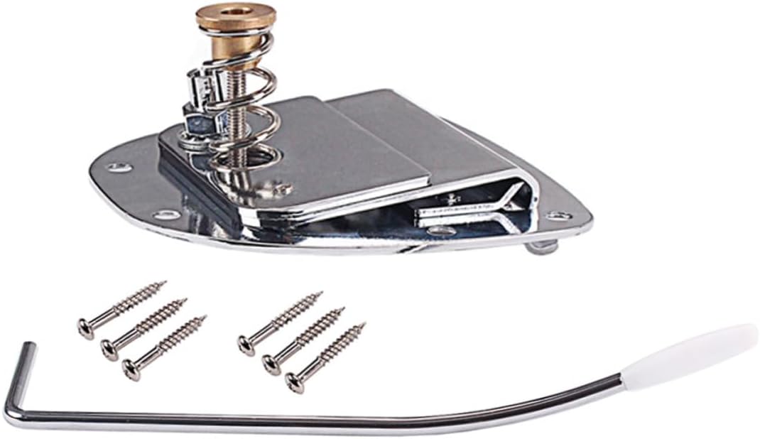 Levemolo 1set Ga426 Electric Guitar Tremolo System Bridge Tailpiece for Fit Easy Install Top-loading Saddle Design