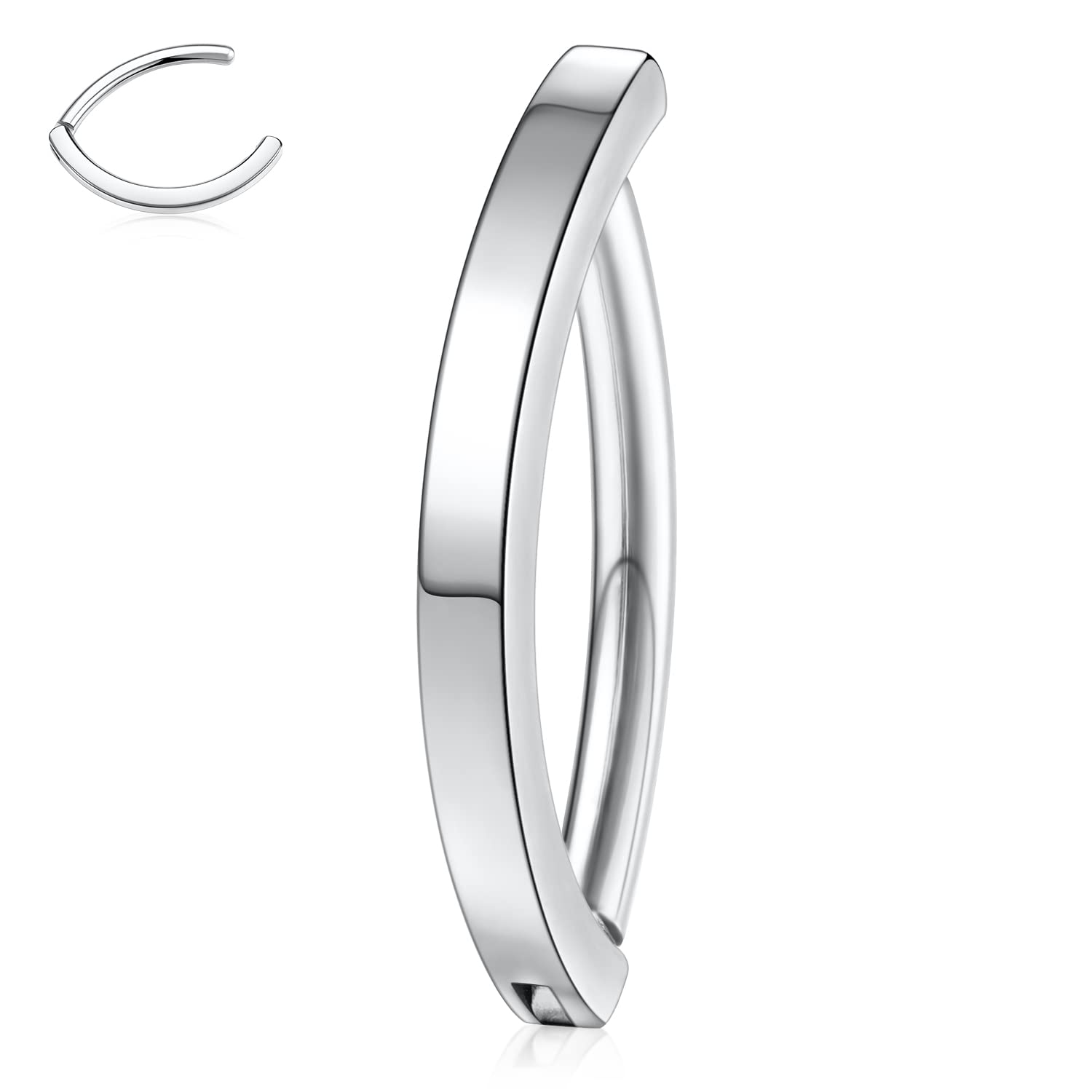 FIOROYAL Kit 6 Piercings Nombril 14G - Bijoux Cœur, Opale Et Zirconium - Argent & Or - Pour Look Été