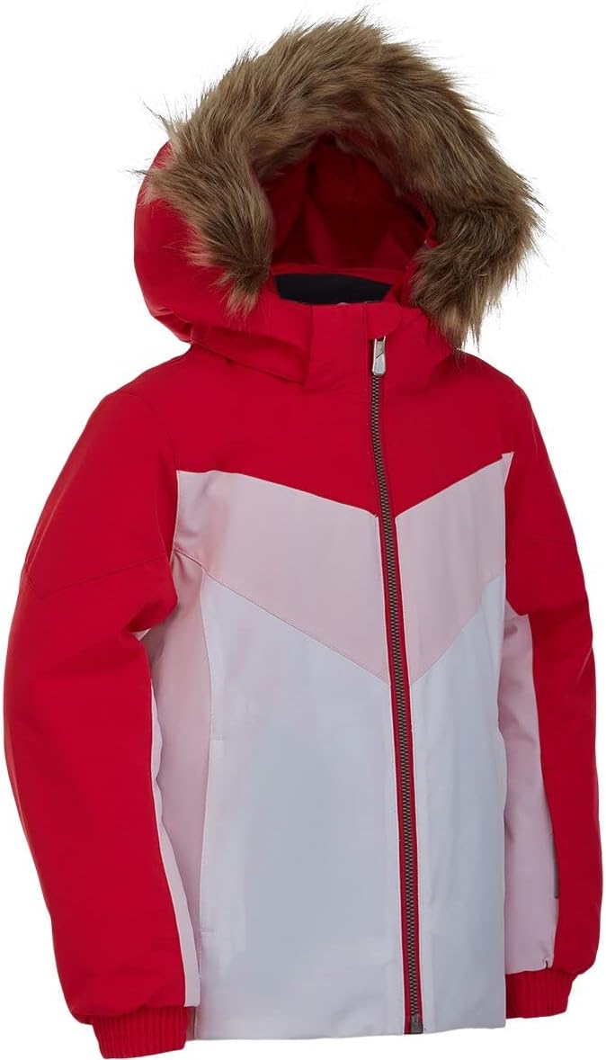 Spyder Girl's Lola Jacket (Toddler/Little Kids) White 4 Little Kids