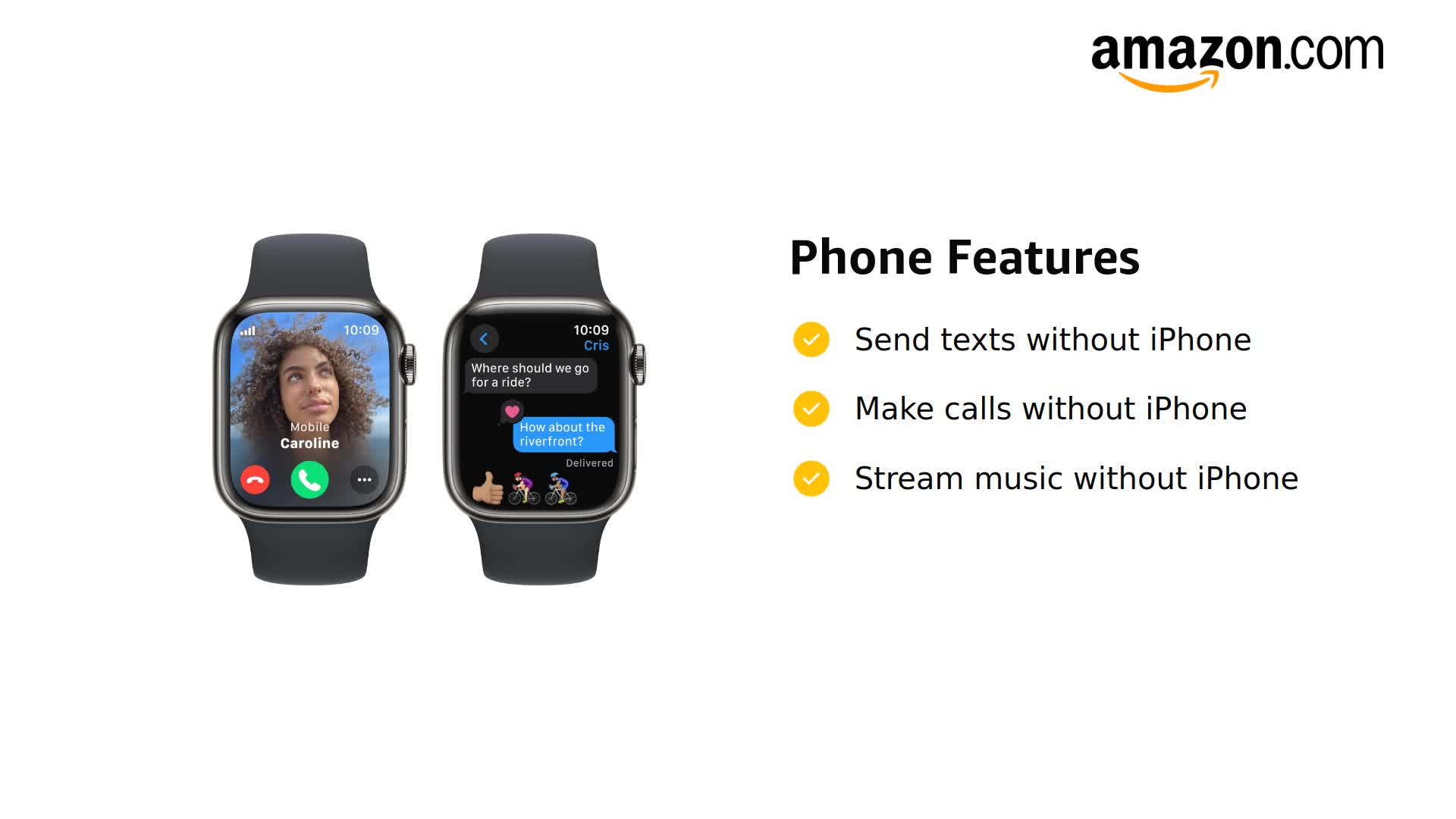 Amazon.com: Apple Watch Series 9 [GPS + Cellular, 41mm] - Graphite