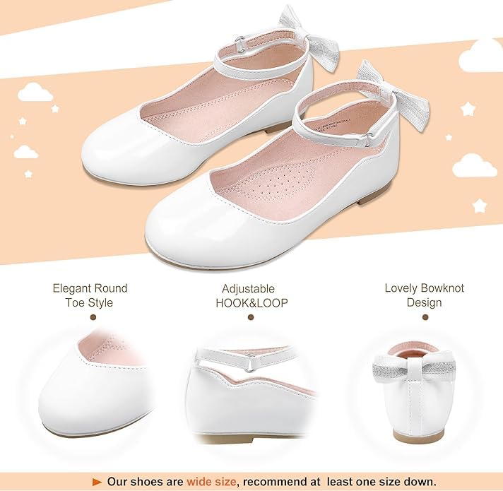 Mary Jane - Scarpe da principessa Ballerina per bambine, uniformi