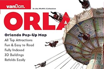 Map Orlando Pop-Up Map by VanDam –– Laminated pocket-size pop-up map to Orlando, FL complete with all attractions, sights, museums, themeparks, hotels and shopping Book