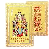 Tai Sui Amulett für das Jahr des Feuerpferdes 2026, General Wen Zhe-Jahr des Pferdeschutz-Talismans, Kupfer Segens Amulett Andenken Spiritueller Schutz, Für Reichtum Wohlstand und Erfolg in Jedem (H)