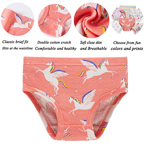 Sladatona Little Girls Soft Underwear Toddler Kids Breathable Comfort Panties2