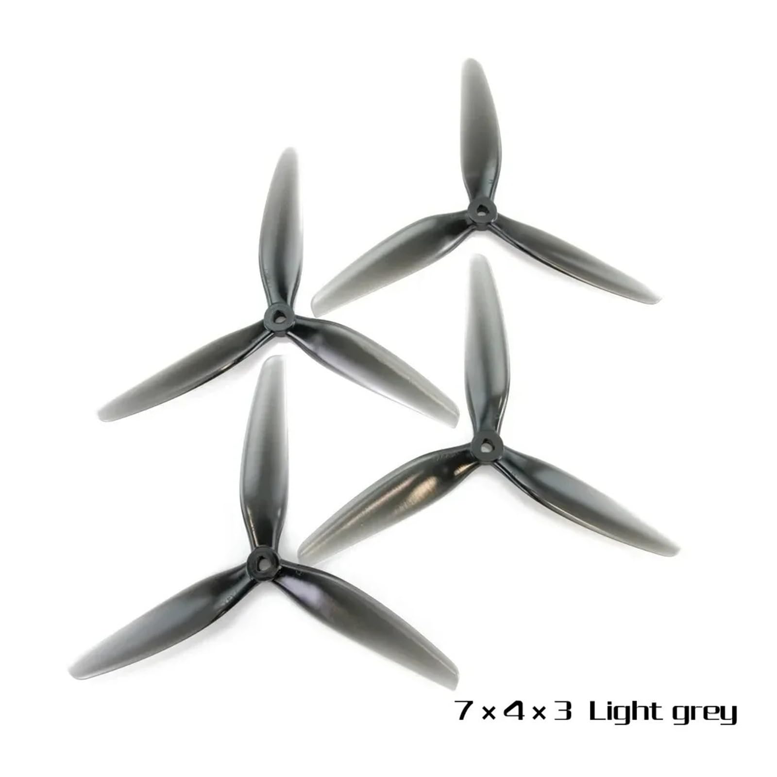 7040 3-Blade PC Prop 7 Inch Light Gray 6 Pairs CW CCW for FPV Drone